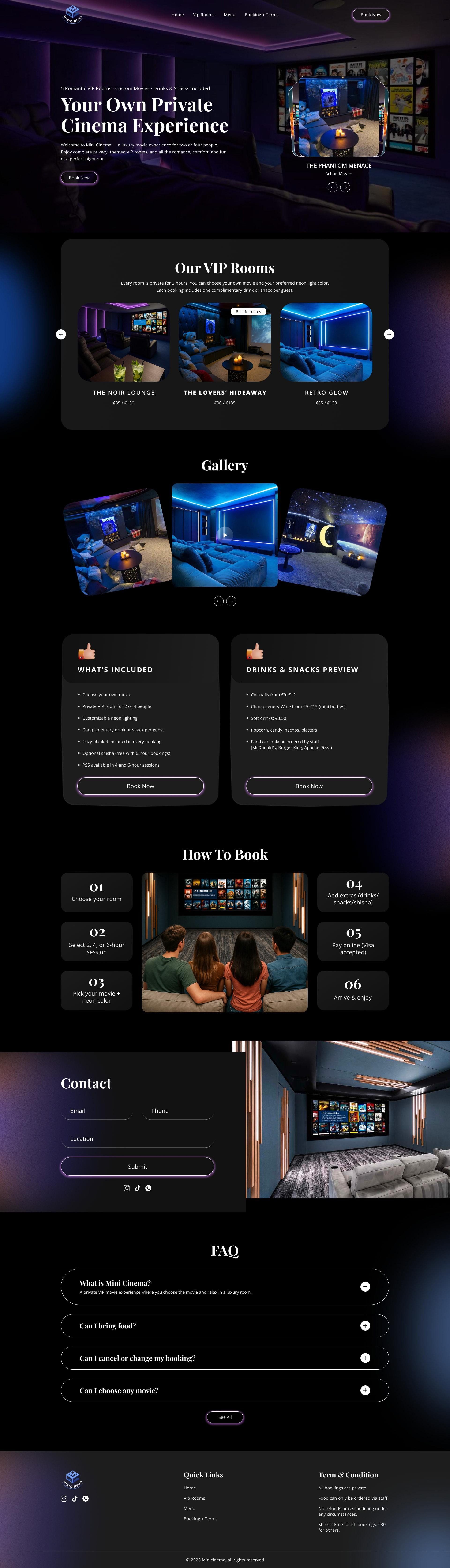 Mini Cinema: A Moody, Immersive Private Theater UI Image 0