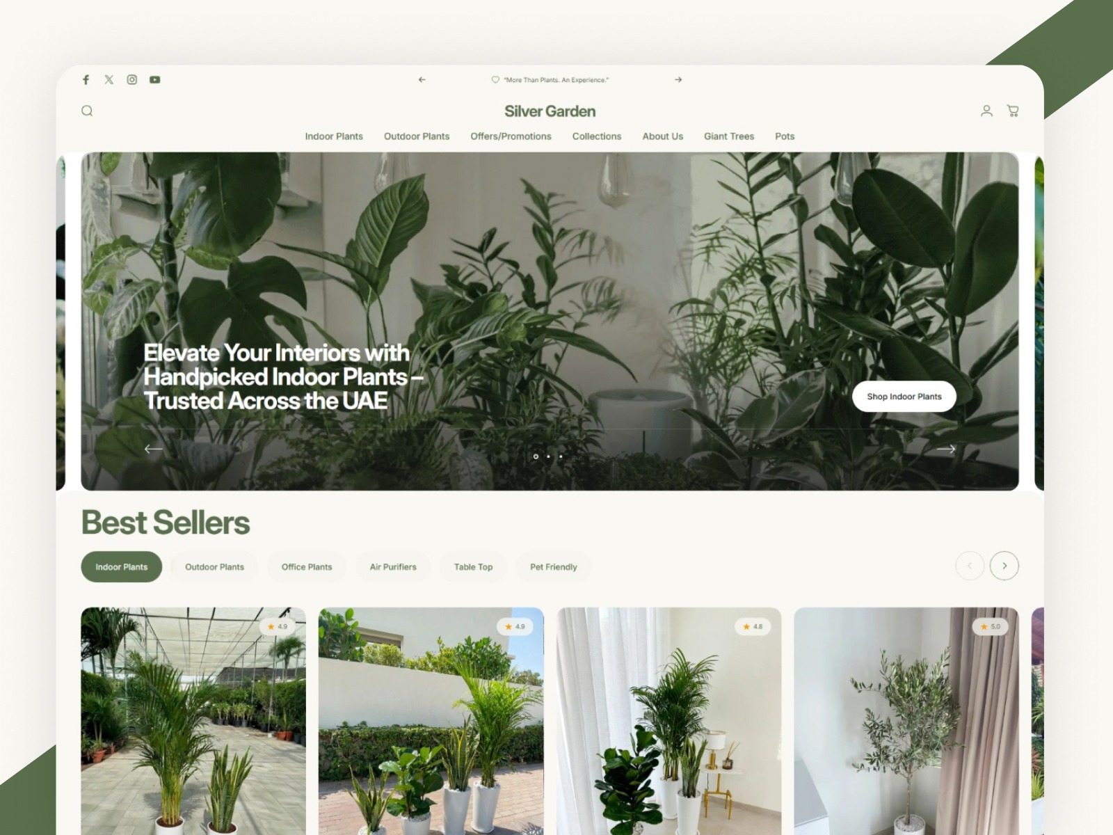 Silver Garden – E-commerce UI Design