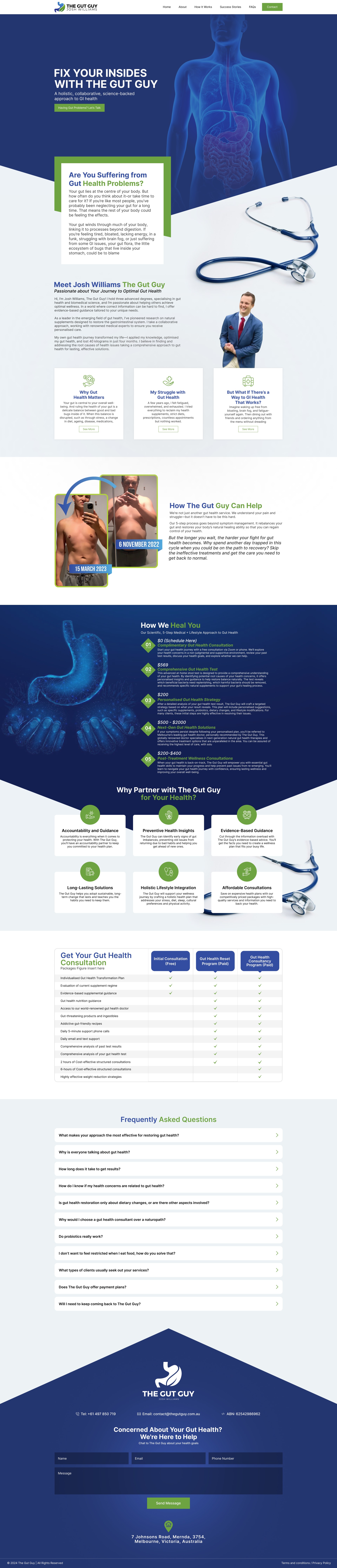 The Gut Guy – Health & Wellness Web Design Image 0