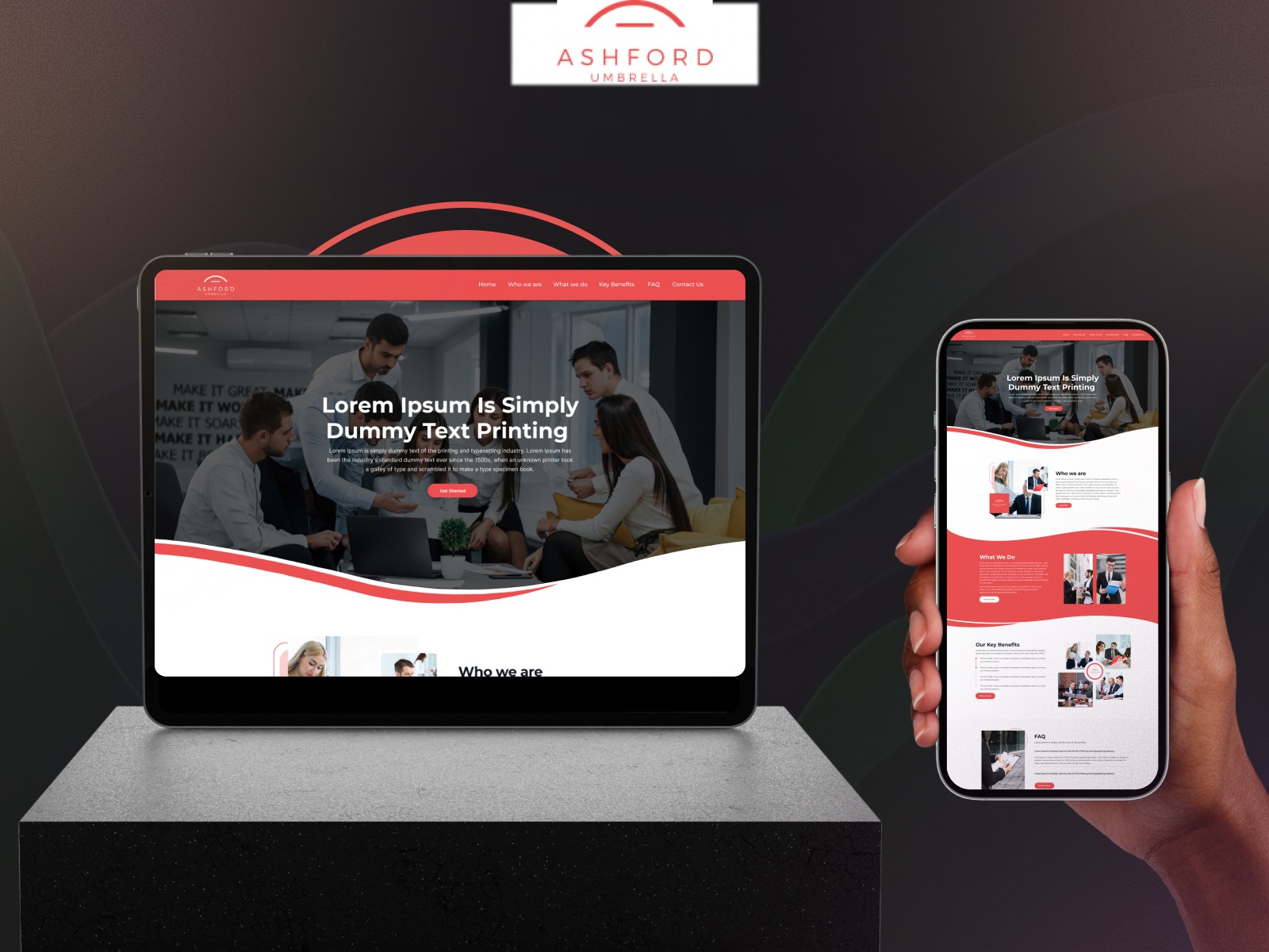 Ashford Umbrella – Premium Responsive Corporate Web UI