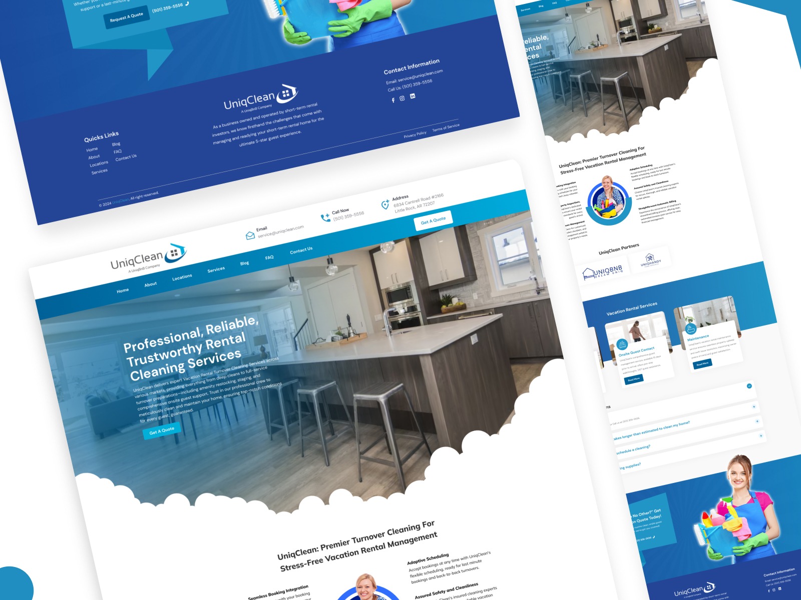 UI Spotlight: UniqClean Responsive Corporate Web Design