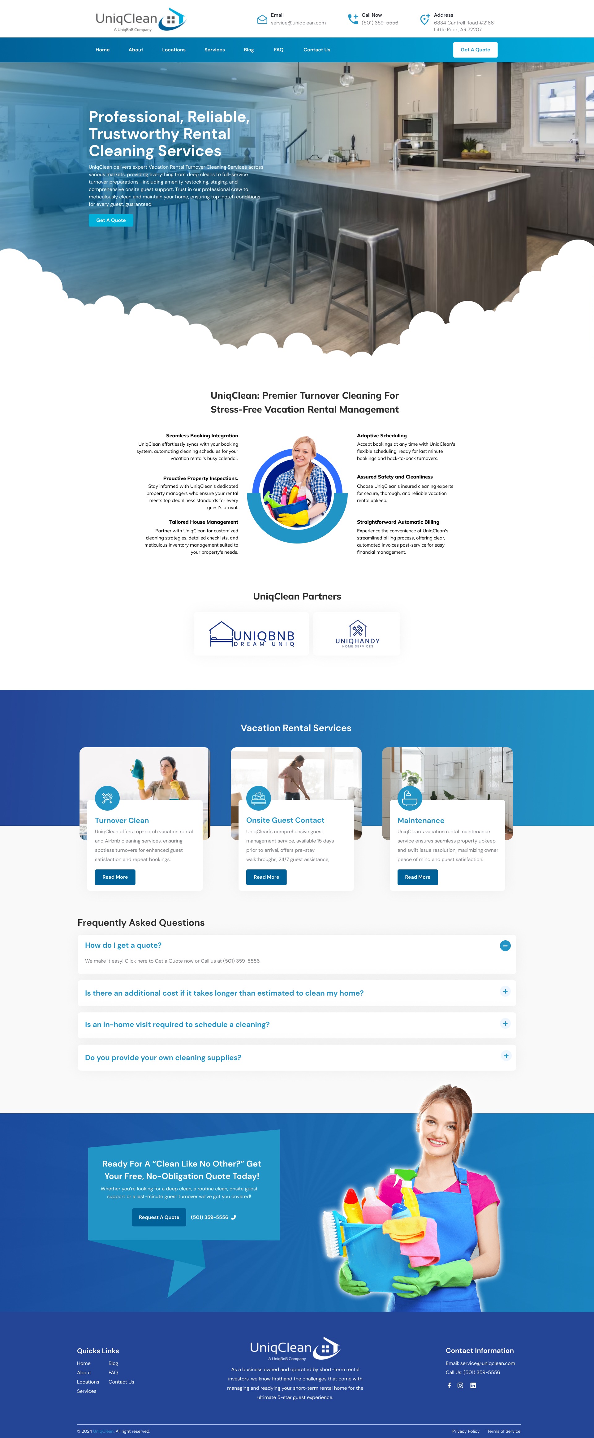 UI Spotlight: UniqClean Responsive Corporate Web Design Image 0
