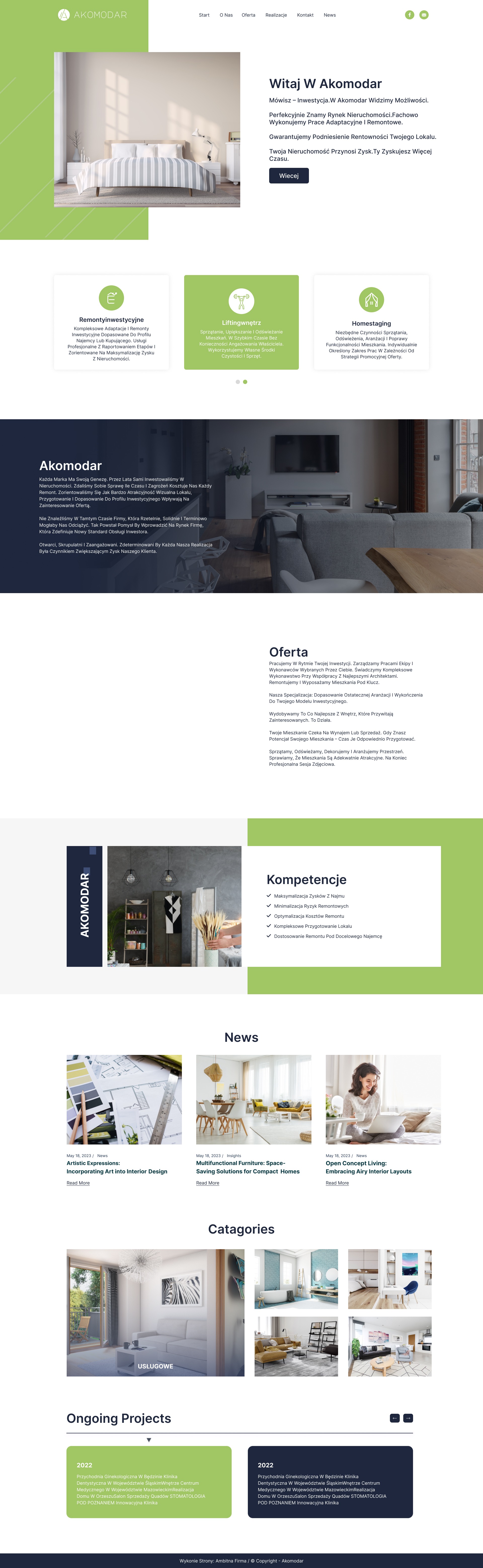 Clean Corporate UI – Real Estate & Home Staging Web Design Image 0
