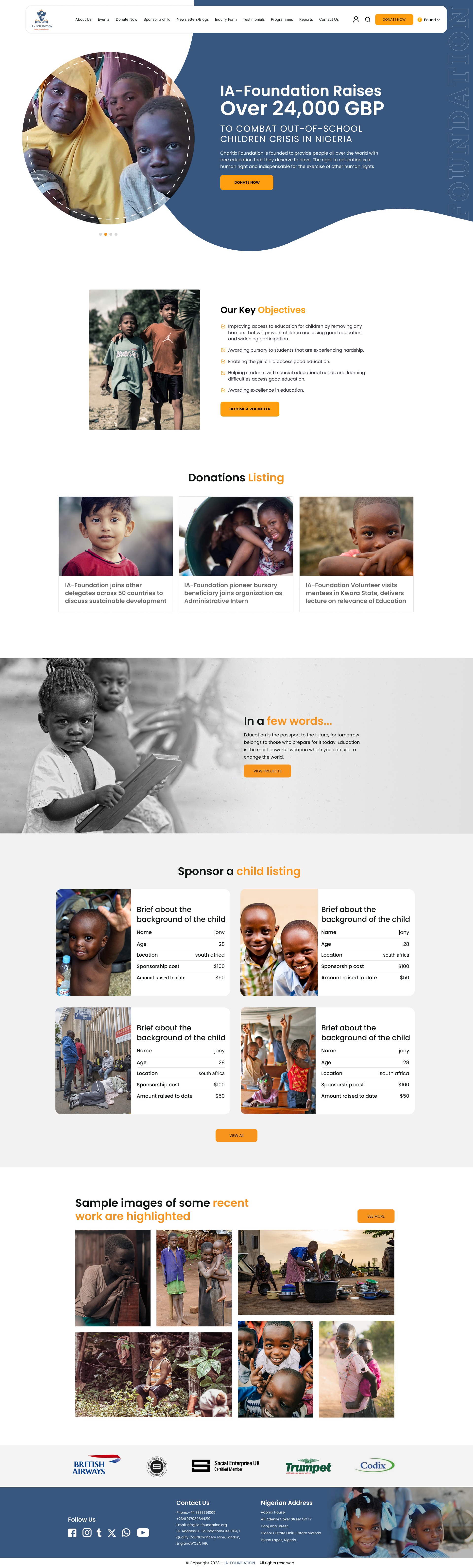 Non-Profit Platform — UI/UX & Web Development Showcase Image 0