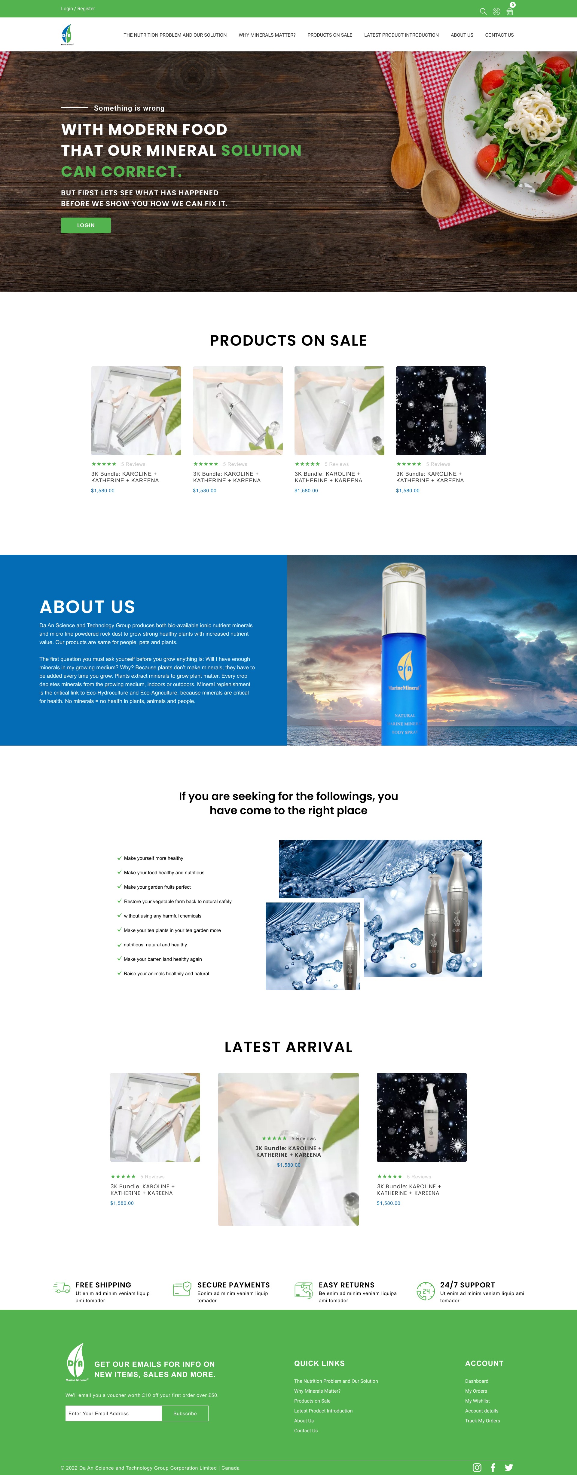 Premium Health E-commerce Store UI Concept Image 0