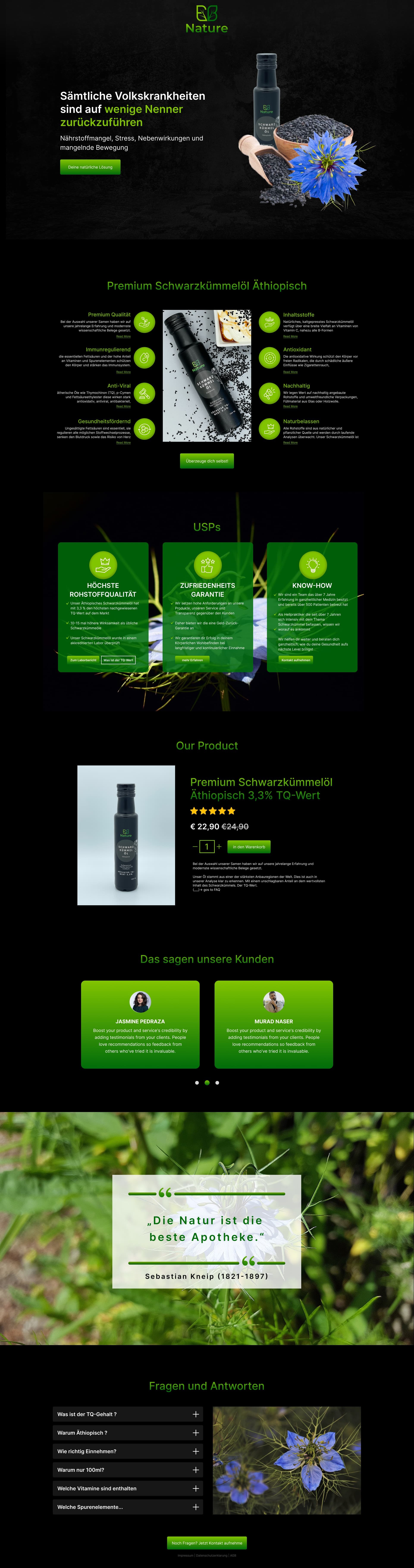 B&S Nature – Premium Wellness E-Commerce Store Image 0