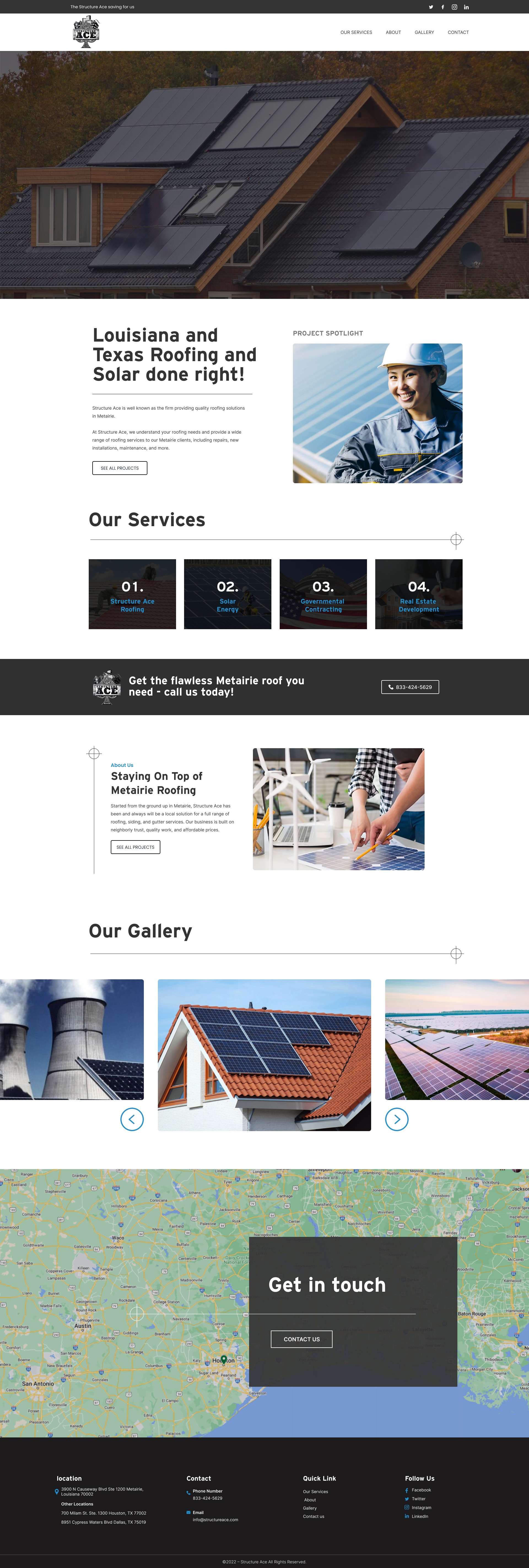 Premium Roofing & Solar — Web UI/UX Showcase Image 0