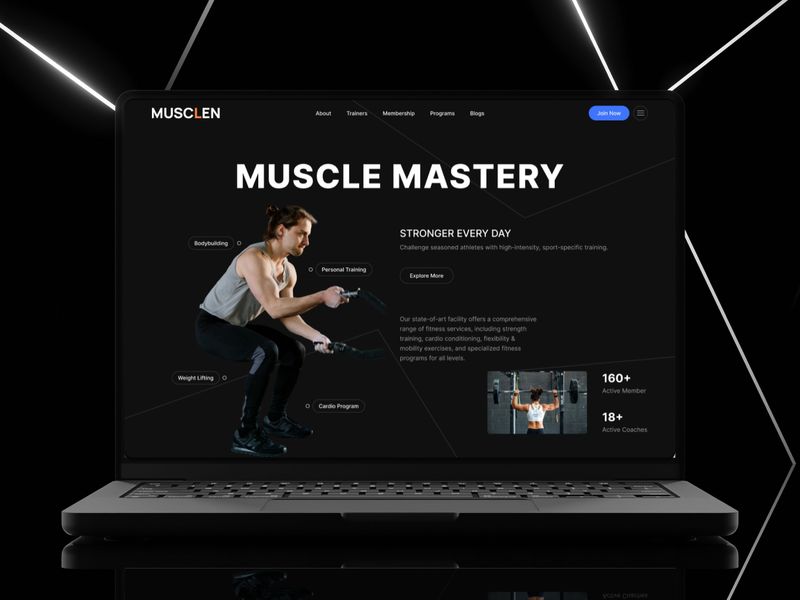 Musclen - Wellness Website Template