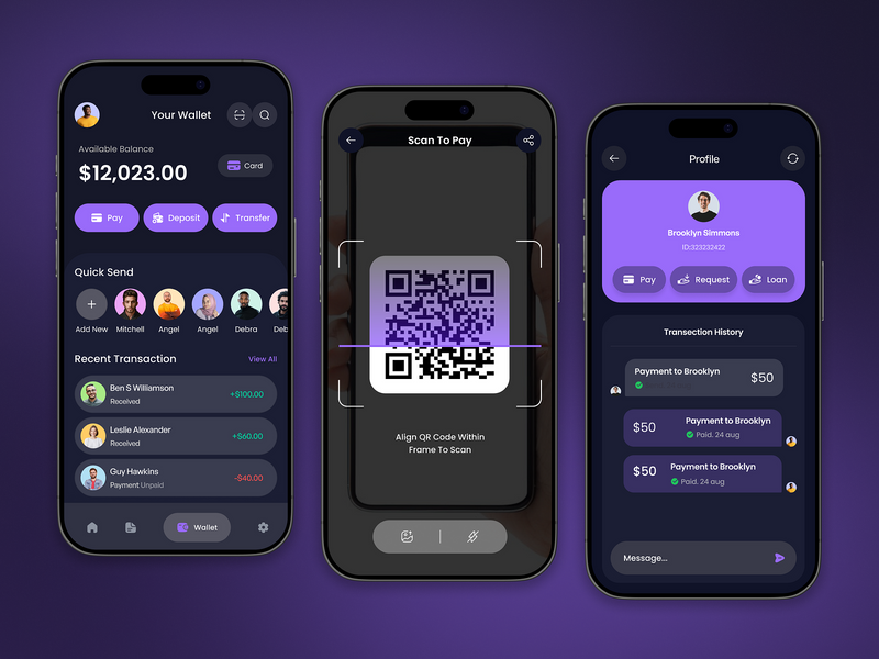 E-Wallet Mobile iOS App by Mostafizur Rahaman