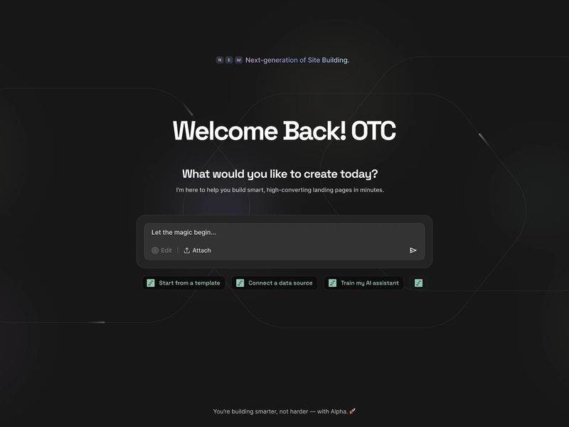 AI-powered Website No-Code Builder