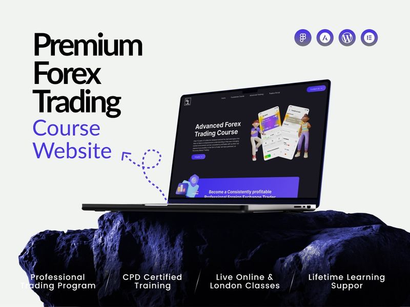 Premium Forex Trading Course Website | UI/UX Design