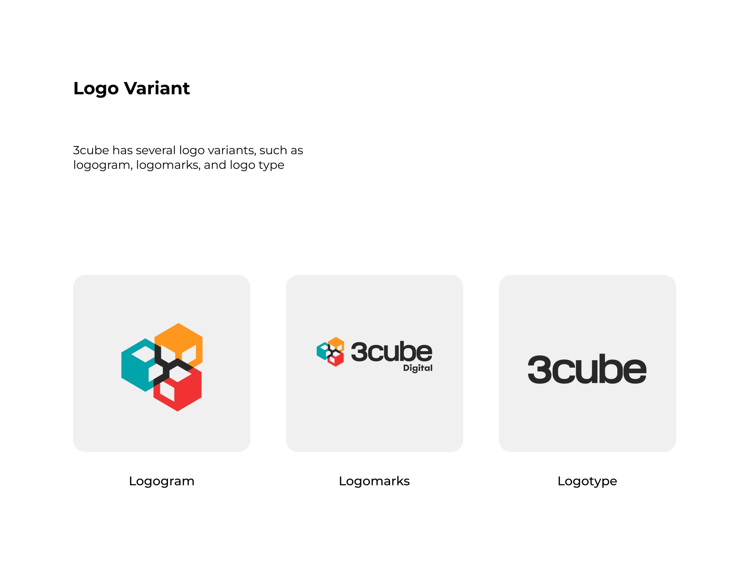 Logo Concept for 3cube Digital Image 1