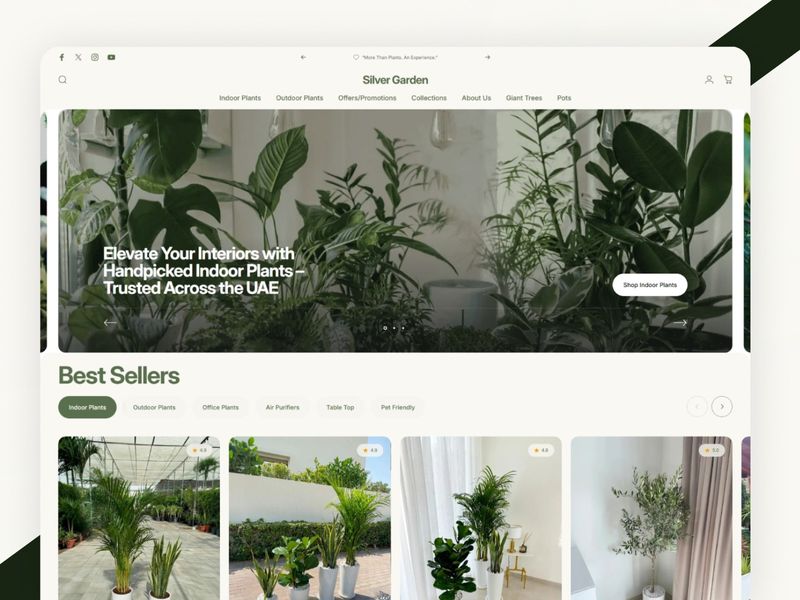 Silver Garden — Premium Botanical Website Design