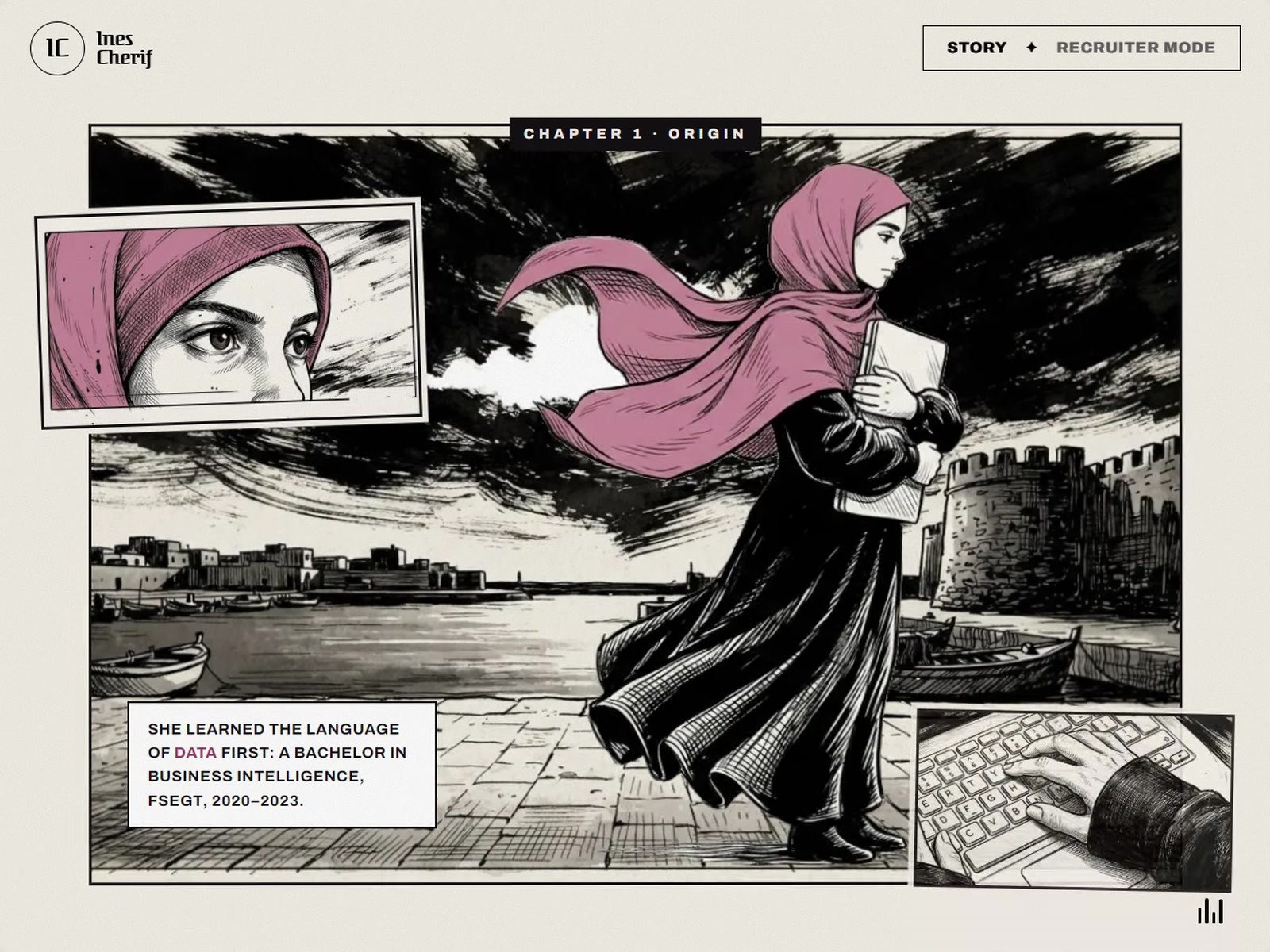 VOL.01 — My CV as an Interactive Manga Image 1