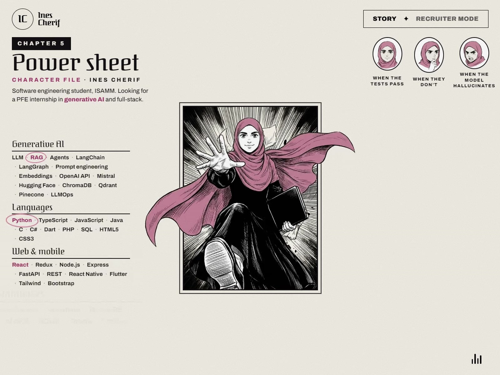 VOL.01 — My CV as an Interactive Manga Image 5