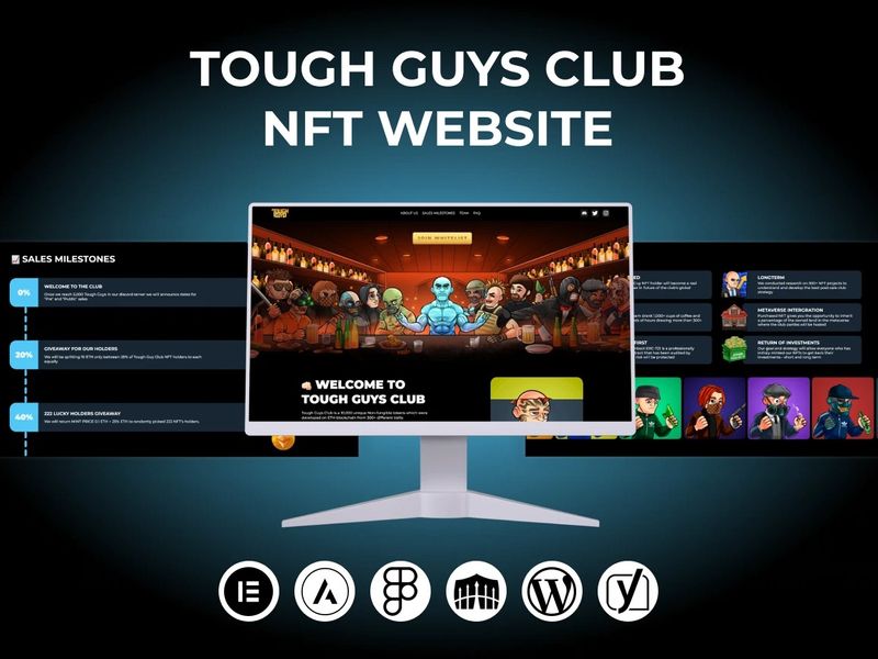 Tough Guys Club NFT Website