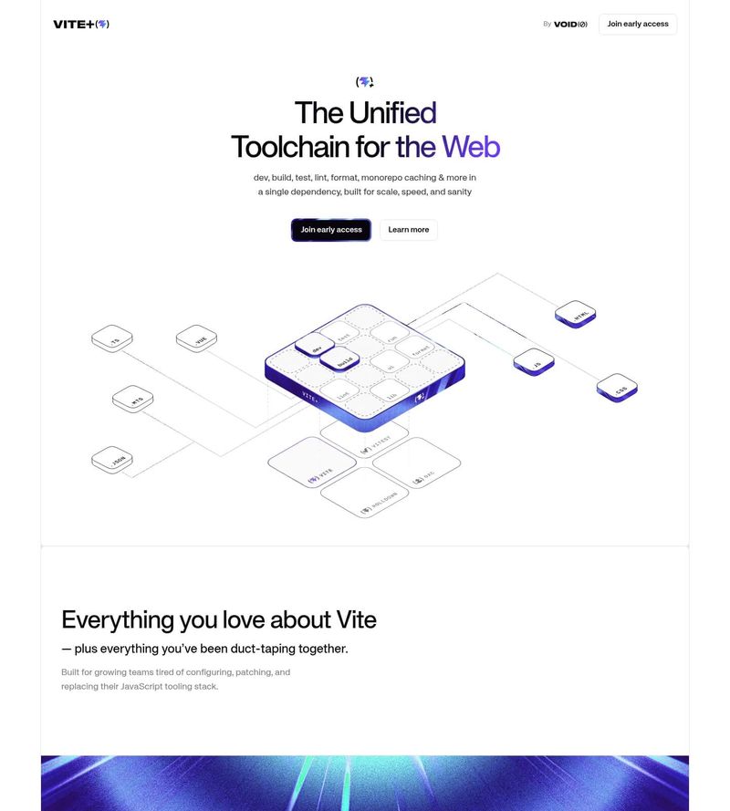 Screenshot taken from viteplus.dev