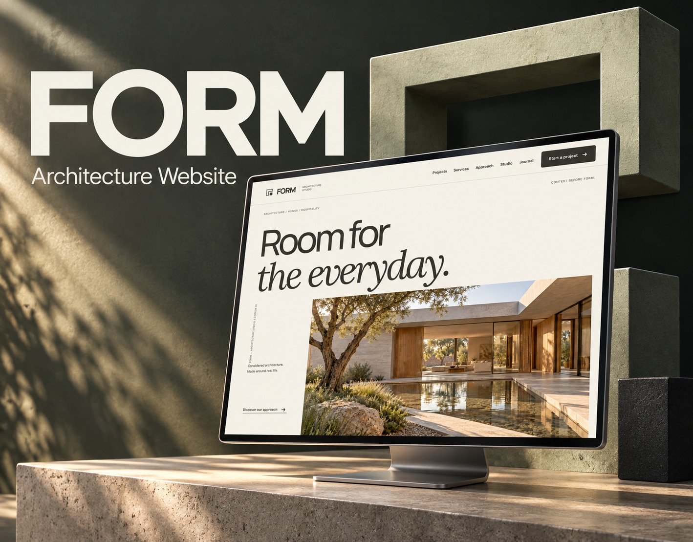 FORM — Architecture Studio Website · UI/UX Design