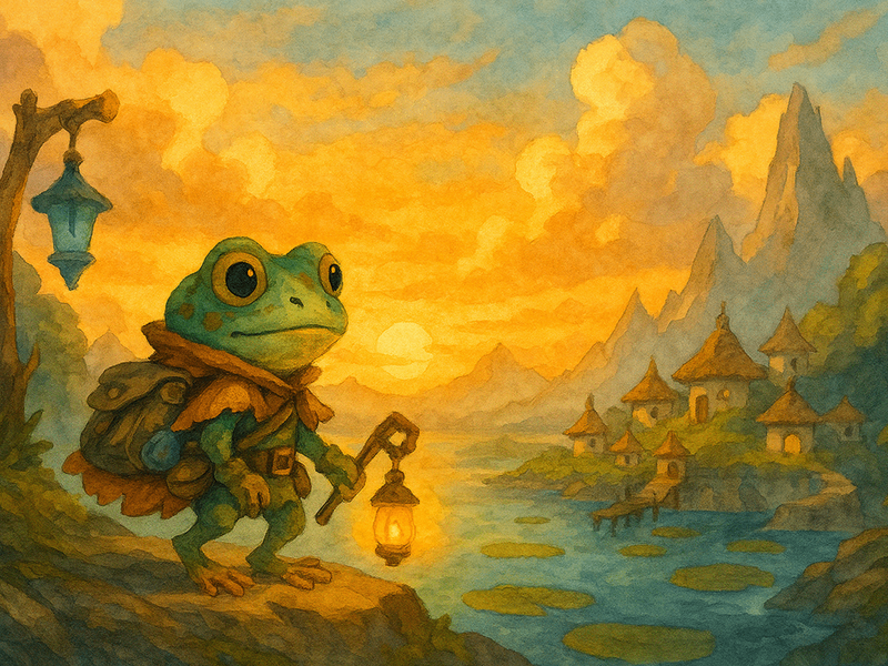 The Journey of Kvak – Storybook/Game Art Portfolio