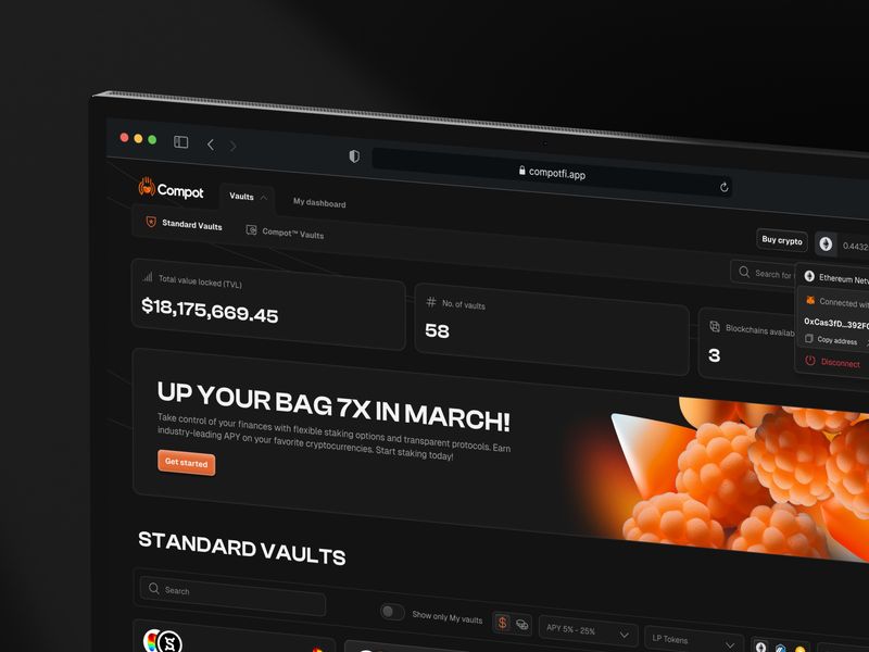 CompotFi DeFi Dashboard
