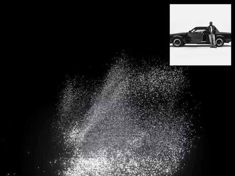 GNX by Kendrick Lamar turned into 3D particles with AI