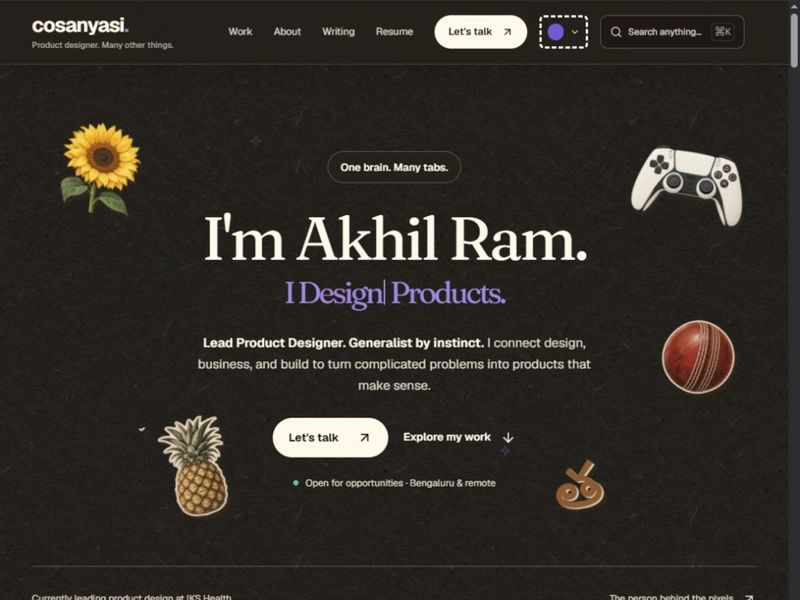 Cosanyasi |Akhil Ram's Product Design Engineer's Portfolio