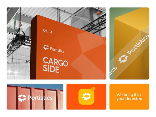 Portistics Cargo Shipping and Logistic Logo Concept by Ahmed Rumon | Logo Designer | Branding Expert