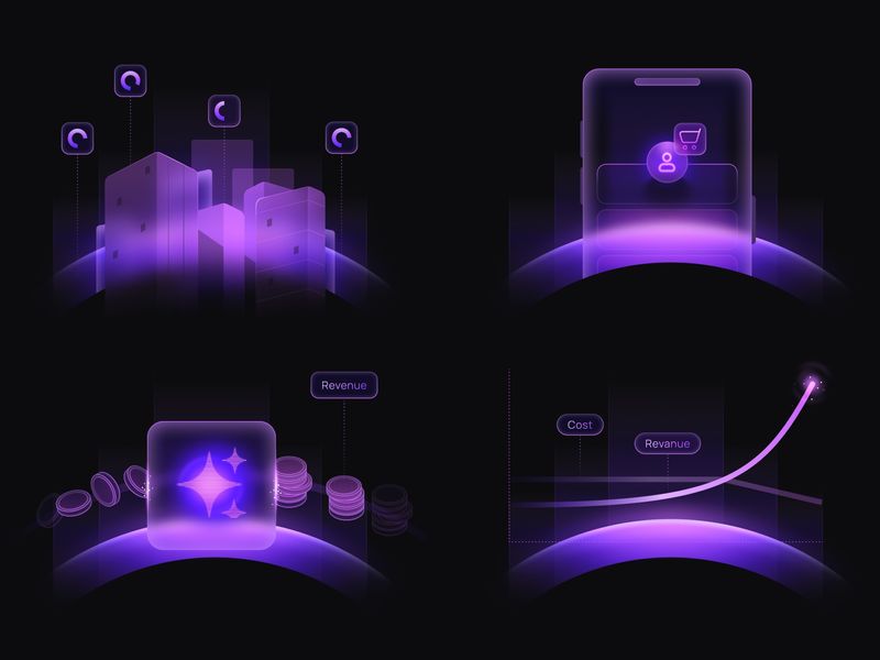 Vector illustrations made in Figma