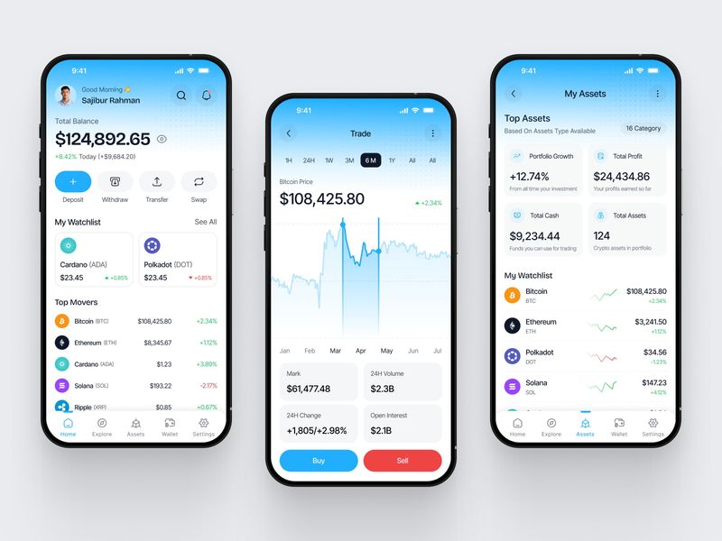 Crypto Wallet App Design