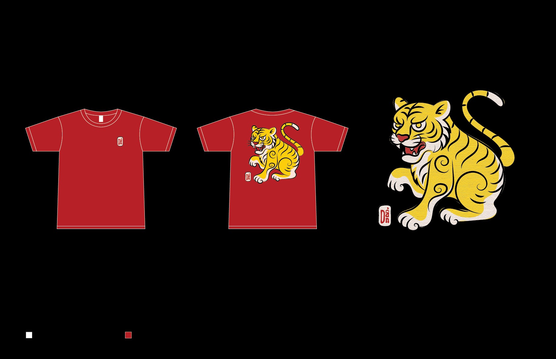 Premium Release: Dần – Tiger Spirit T-Shirt Design Image 2