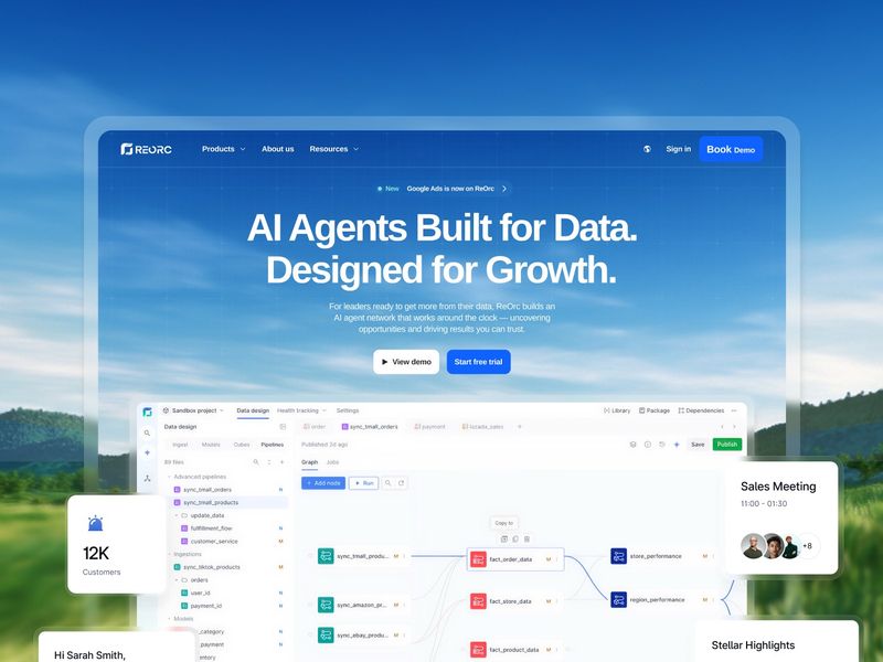 ReOrc | AI Agents Built for Data. Designed for Growth.