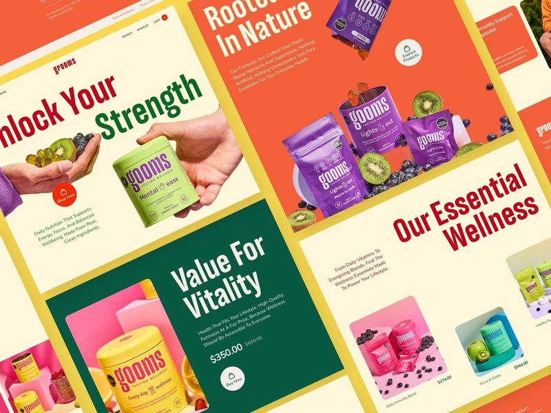 Grooms | Supplement & Wellness Ecommerce Website Design