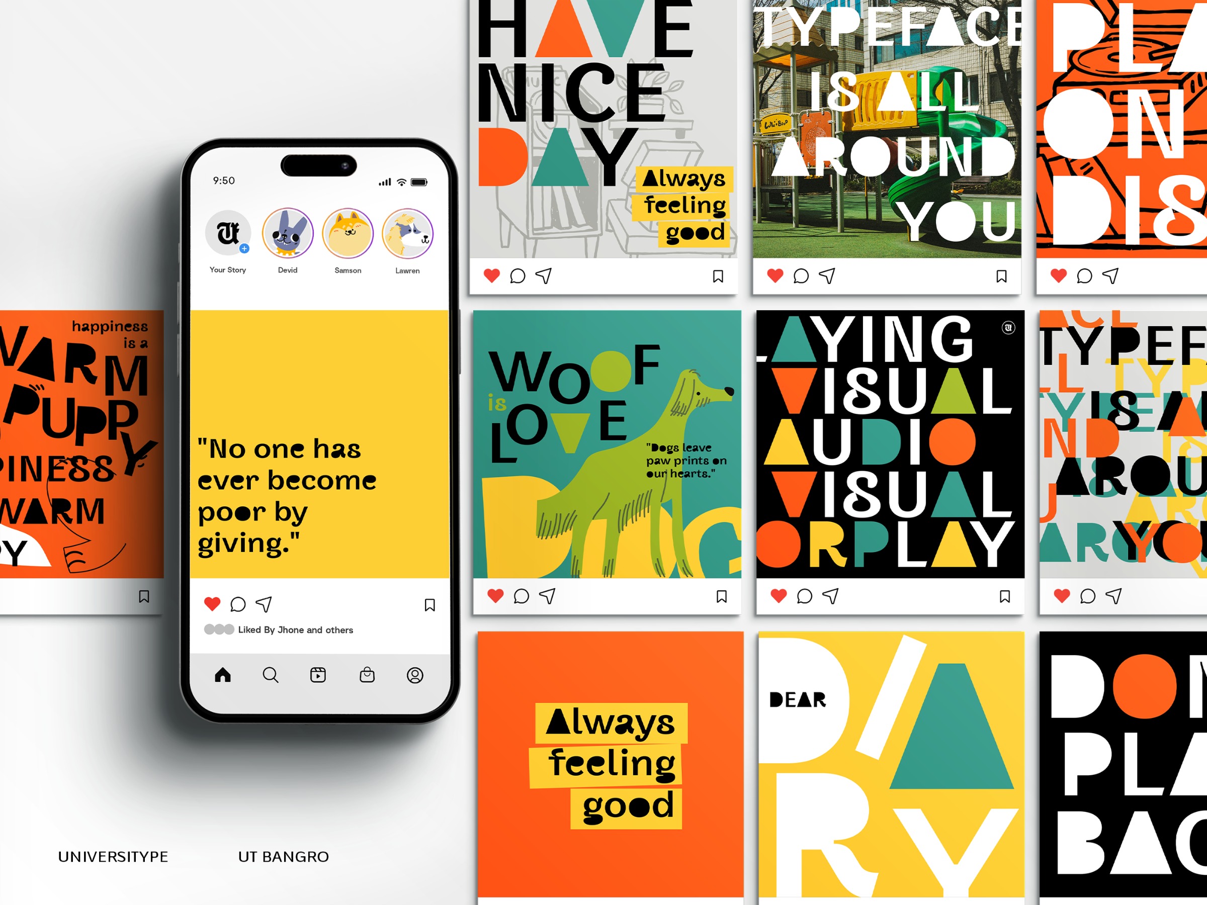 UT Bangro - A Bold Font with Character That Move Image 2