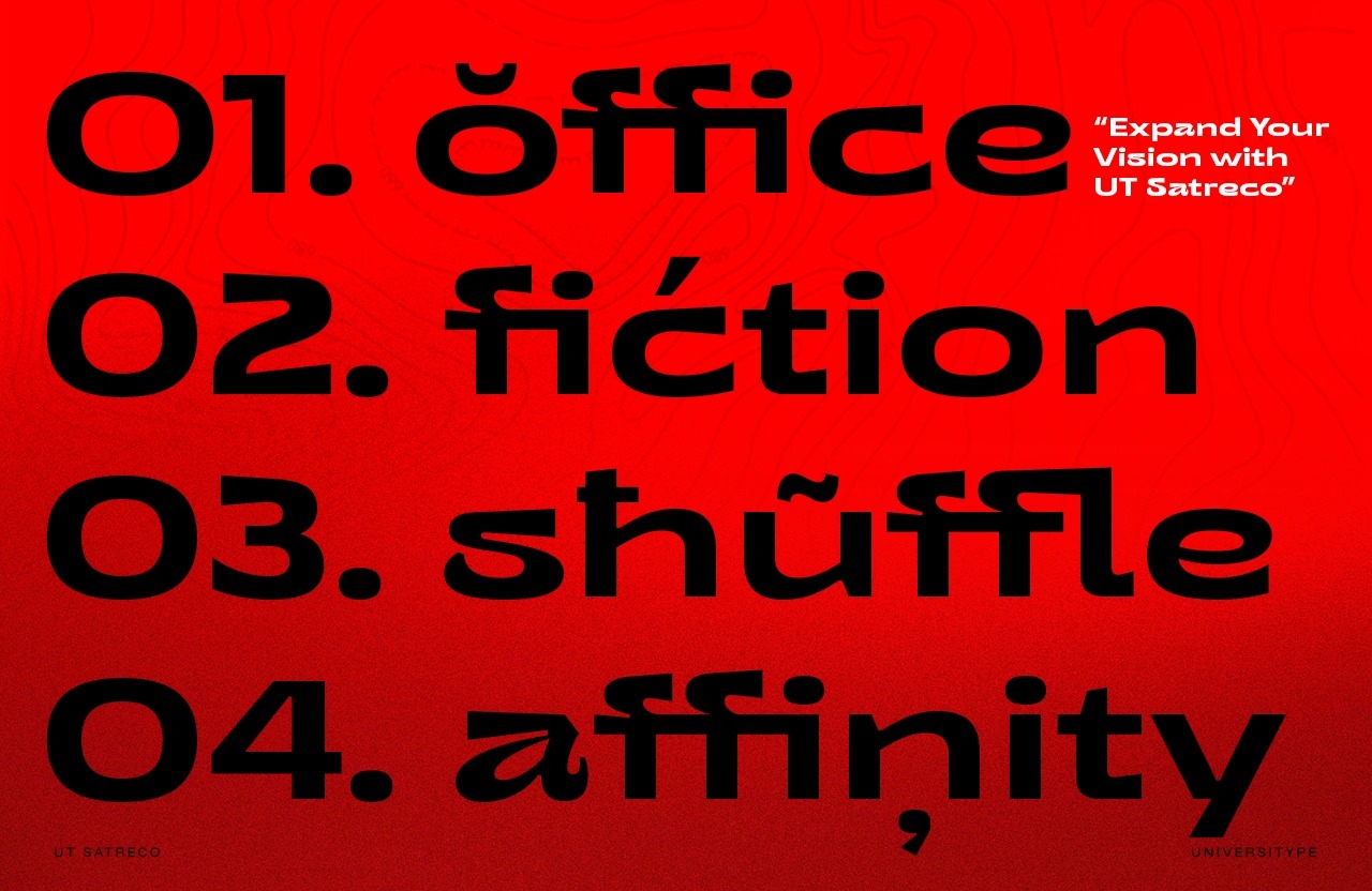 UT Satreco - A Stylish Expanded Sans Image 6