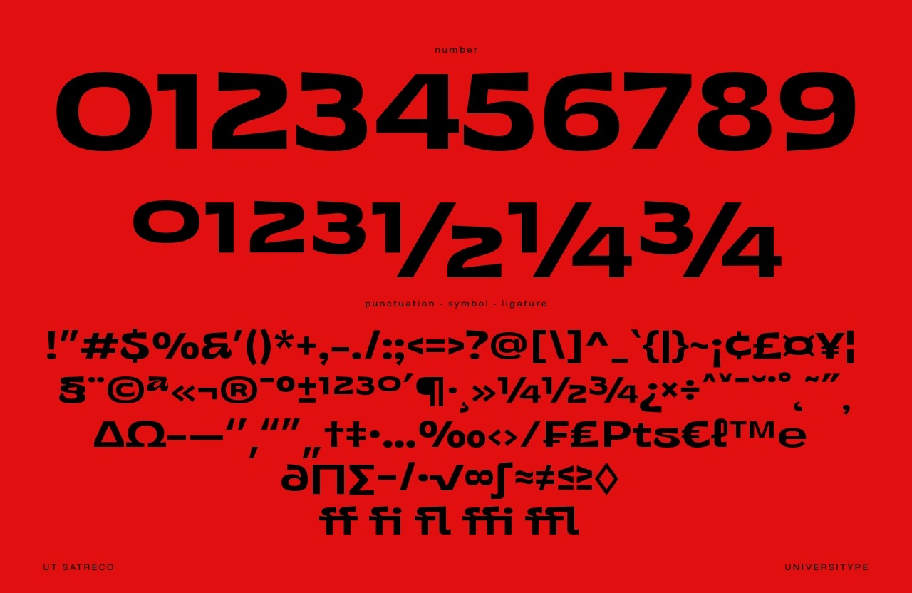 UT Satreco - A Stylish Expanded Sans Image 8