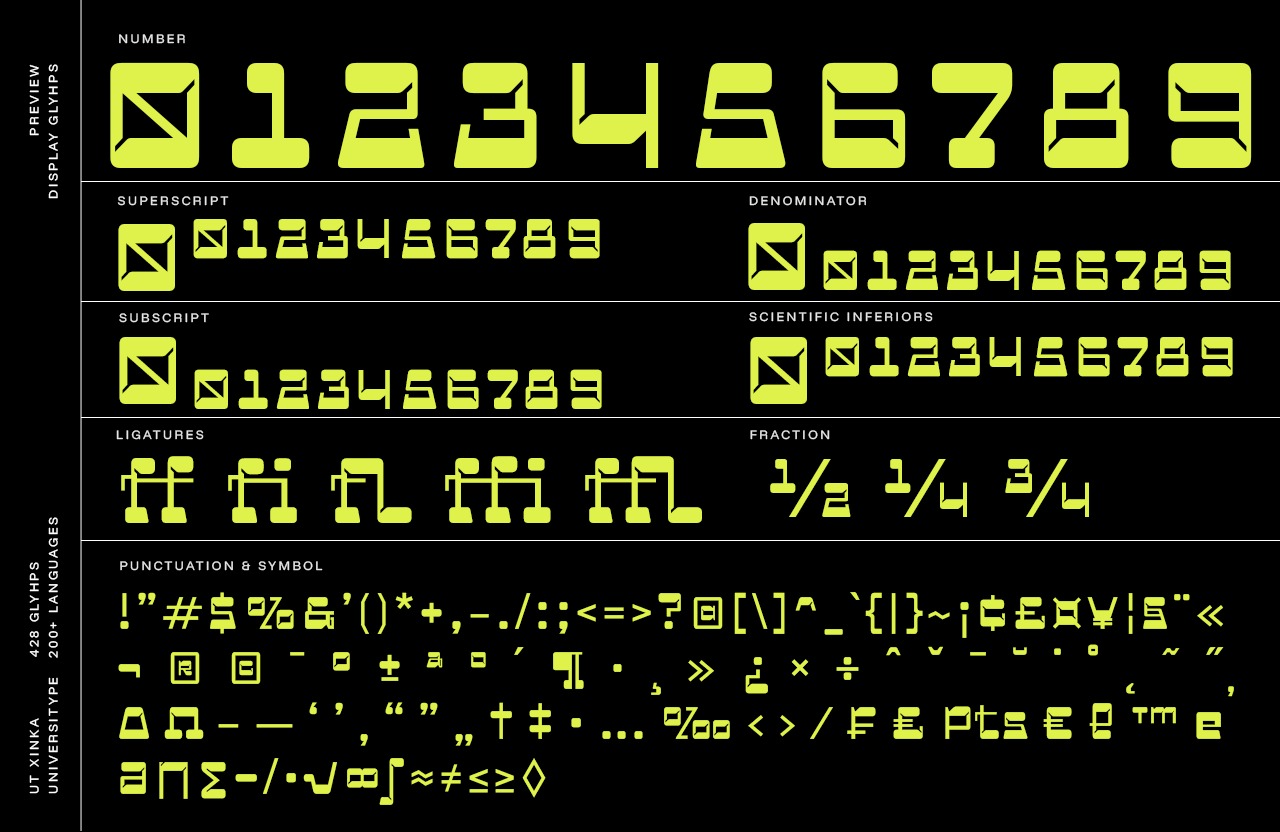 UT Xinka - A Reverse Display Font Image 6
