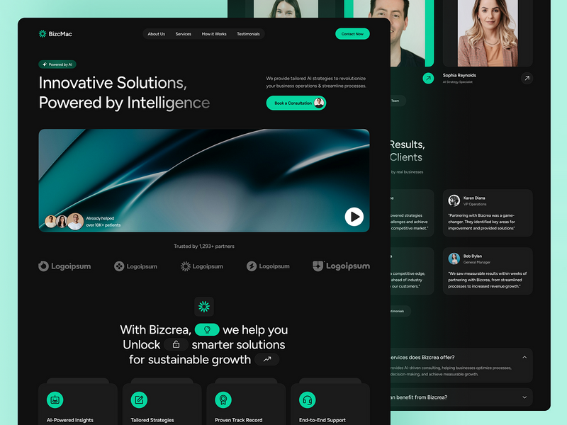 AI Strategy & Intelligence Consulting Website for Modern