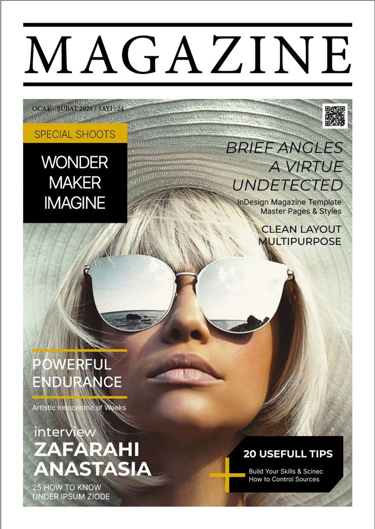 Fashion Magazine Cover Design — Illustrator Study