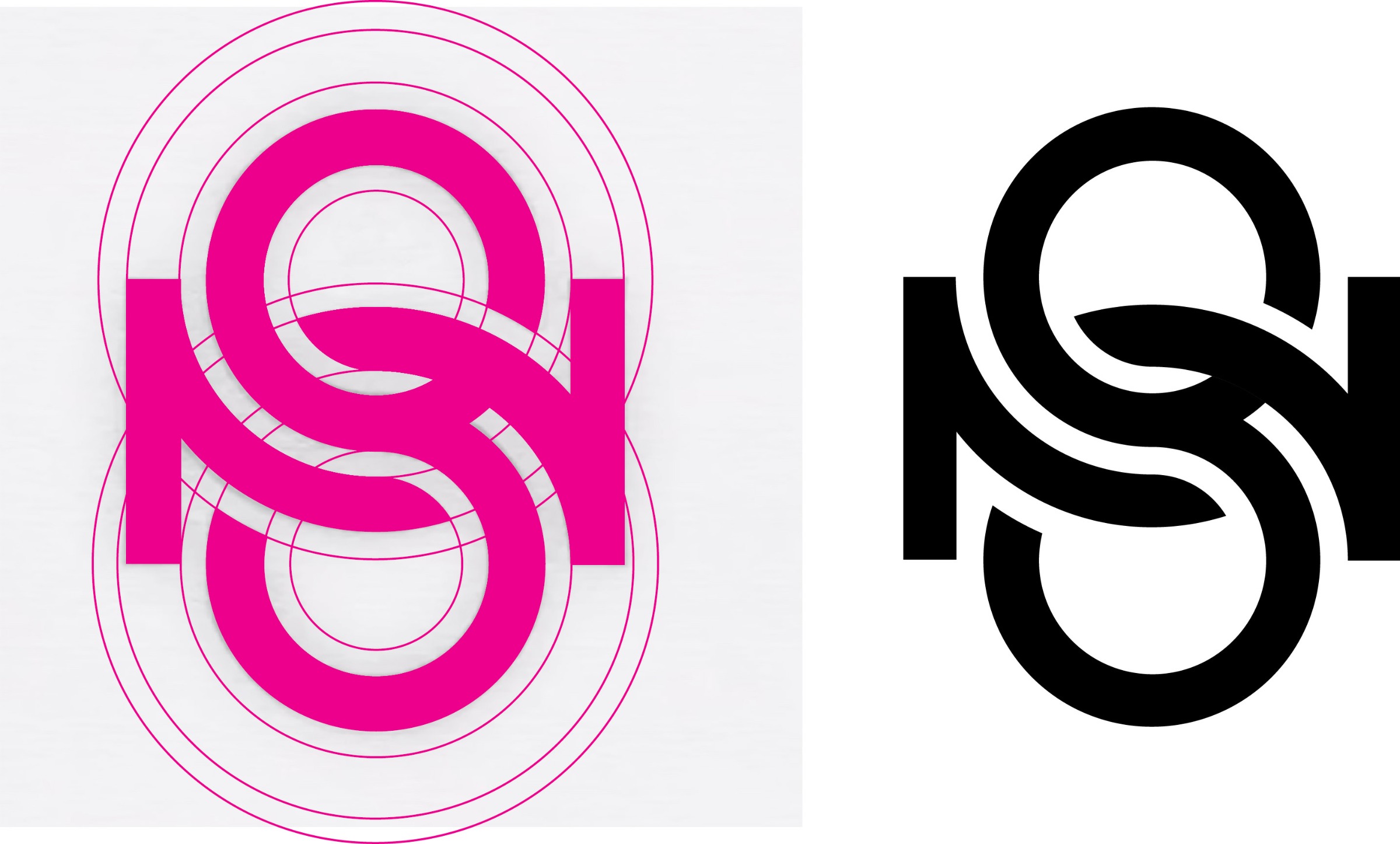 Letter “S” Monogram — Geometric Typographic Study
