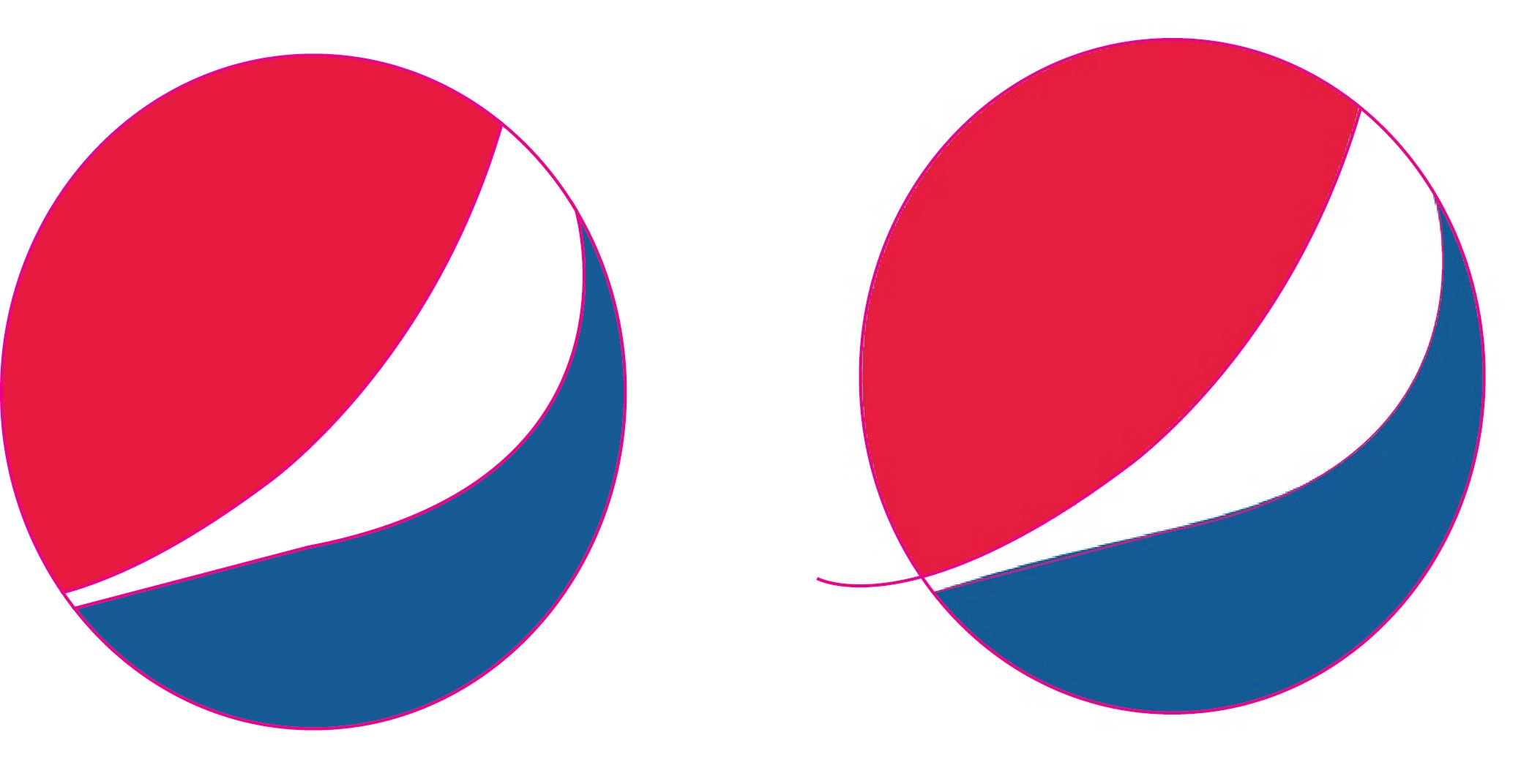 Pepsi Logo — Pen Tool Reconstruction Study