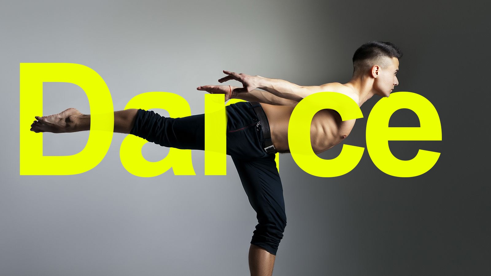 Dance in Motion — Typographic Body Expression
