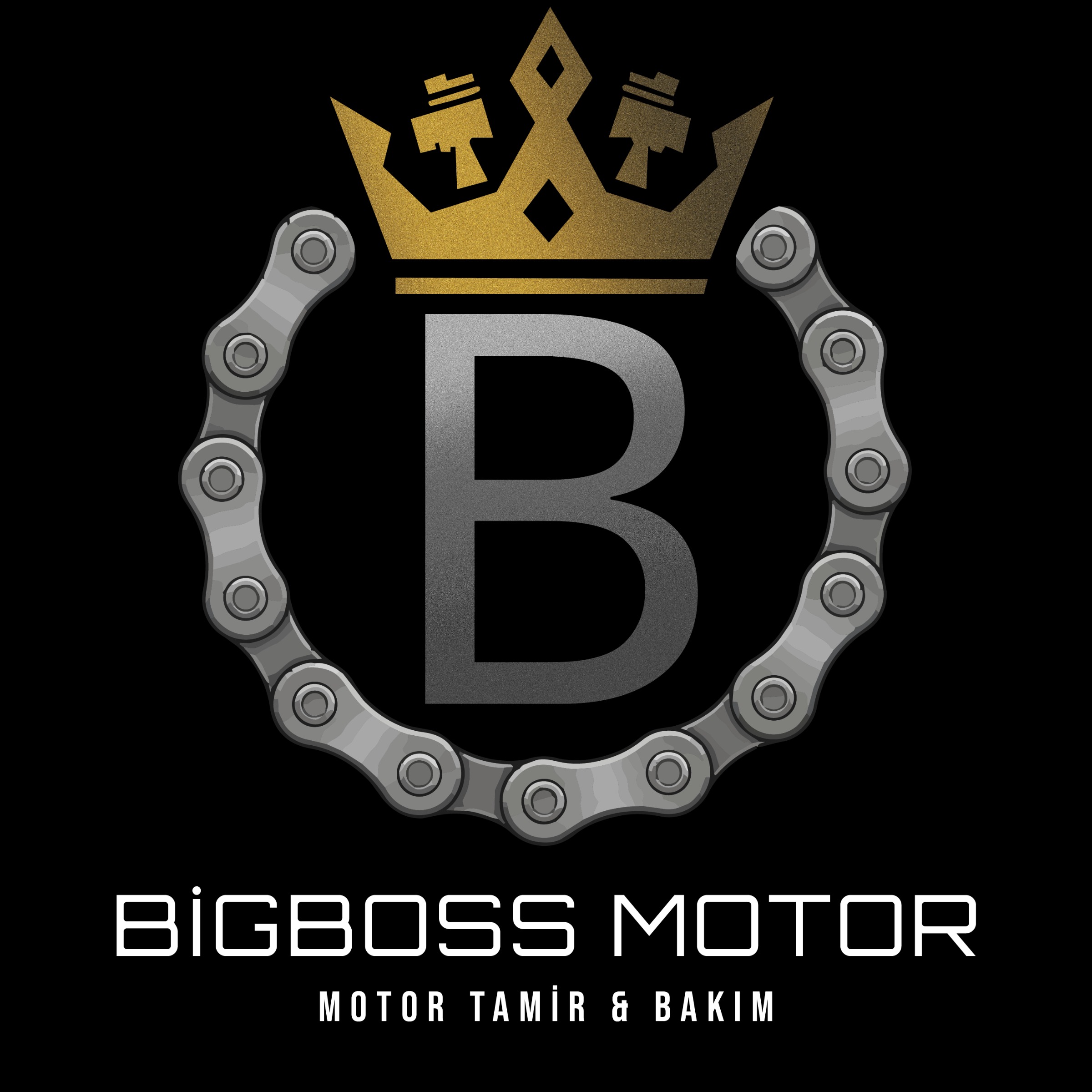 BigBoss Motor | Motorcycle Repair & Maintenance Logo Design Image 2
