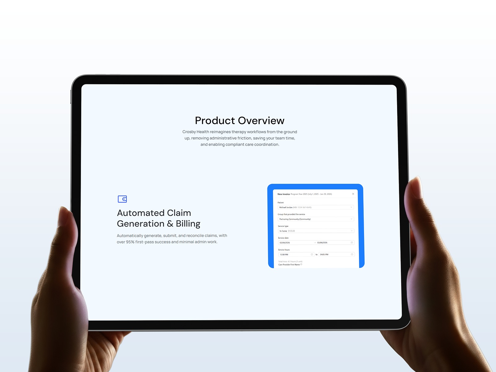 Crosby Health: Framer Landing Page Design and Development Image 0