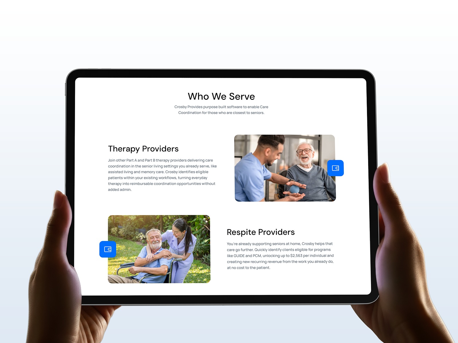 Crosby Health: Framer Landing Page Design and Development Image 2