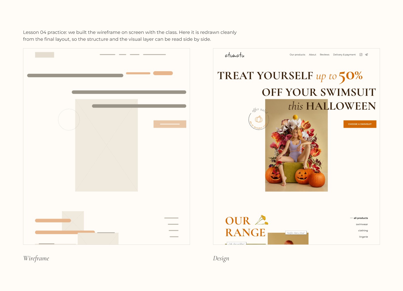 Atumatu — Landing Page for a Swimwear Brand Image 3