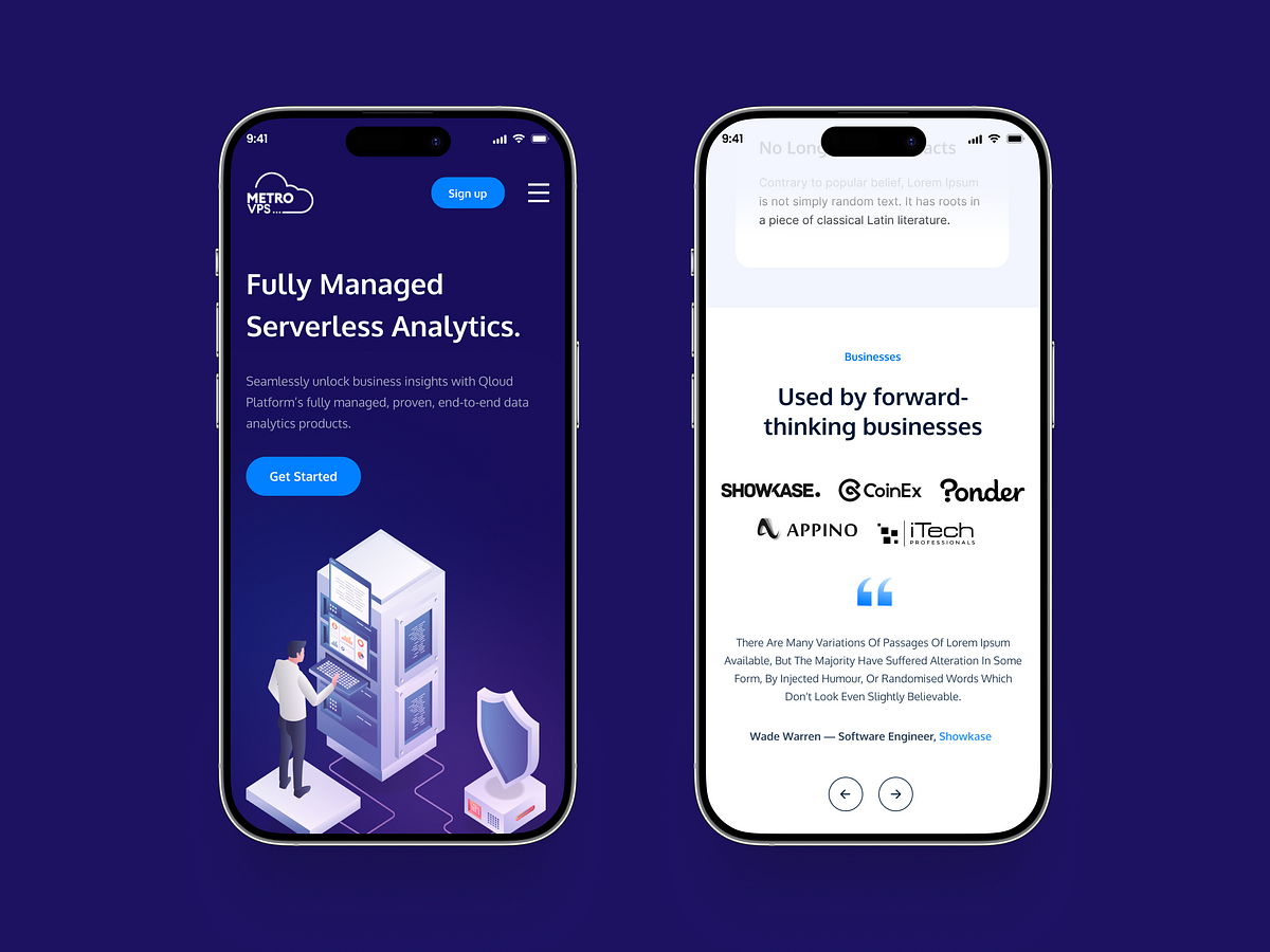 Modern Cloud Hosting SaaS Website UI Design Image 5