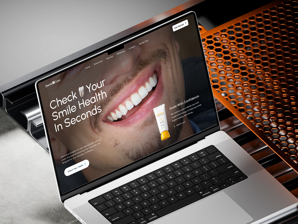 AI Dental Care Landing Page with Smile Scan Feature Image 1