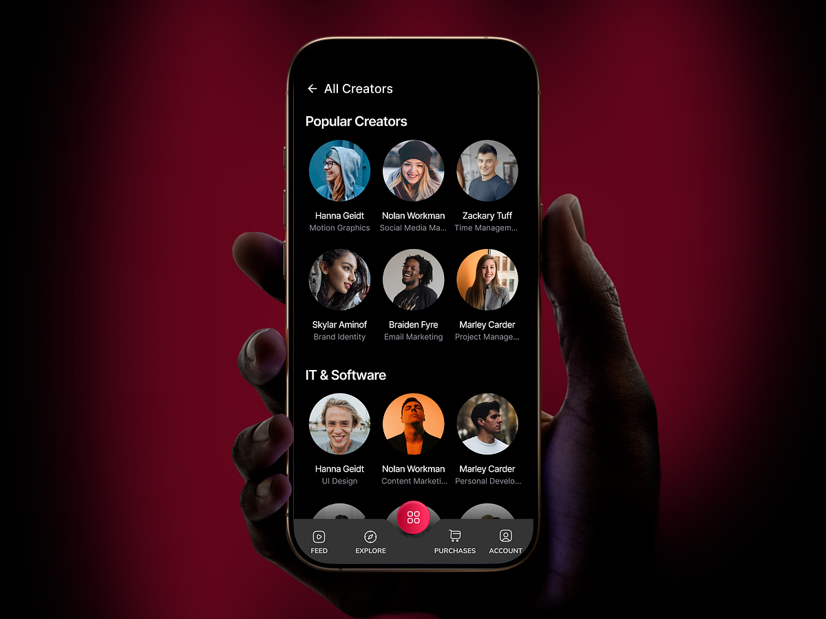 Online Course App UI, Subscription & Creator Platform Design Image 1