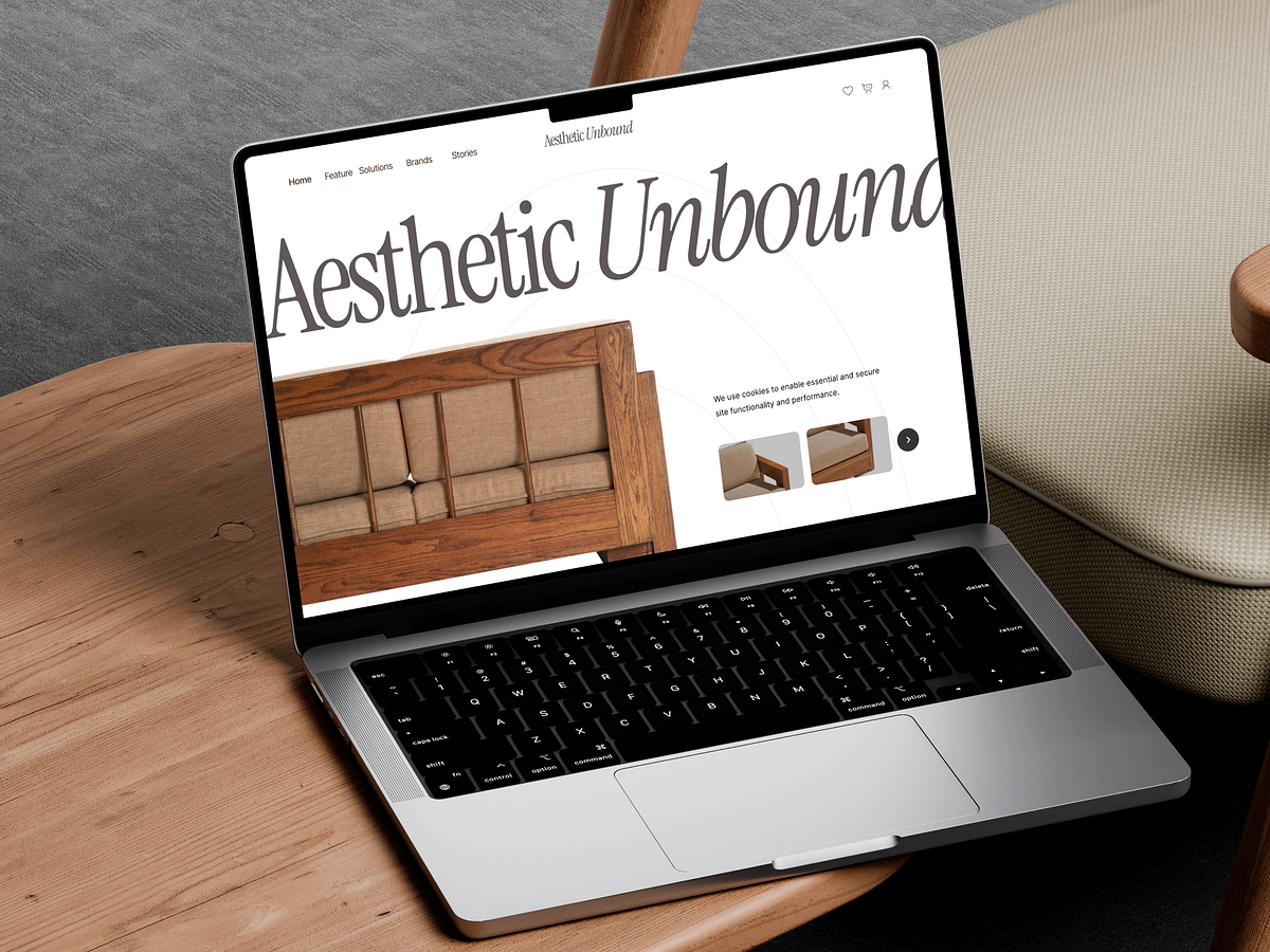 Furniture Website UI — Premium eCommerce Product Landing Page Image 1