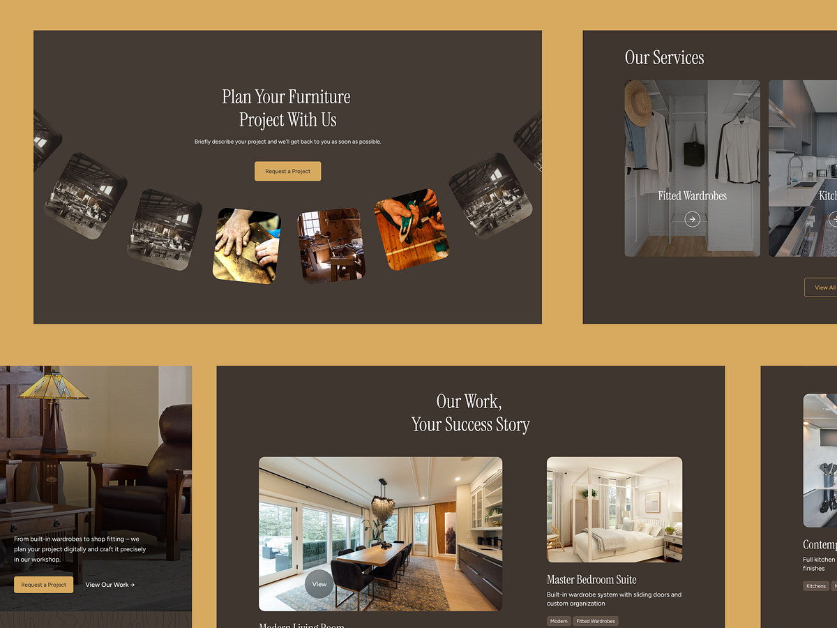 Furniture Website UI, Custom Interior & Carpentry Design Image 2